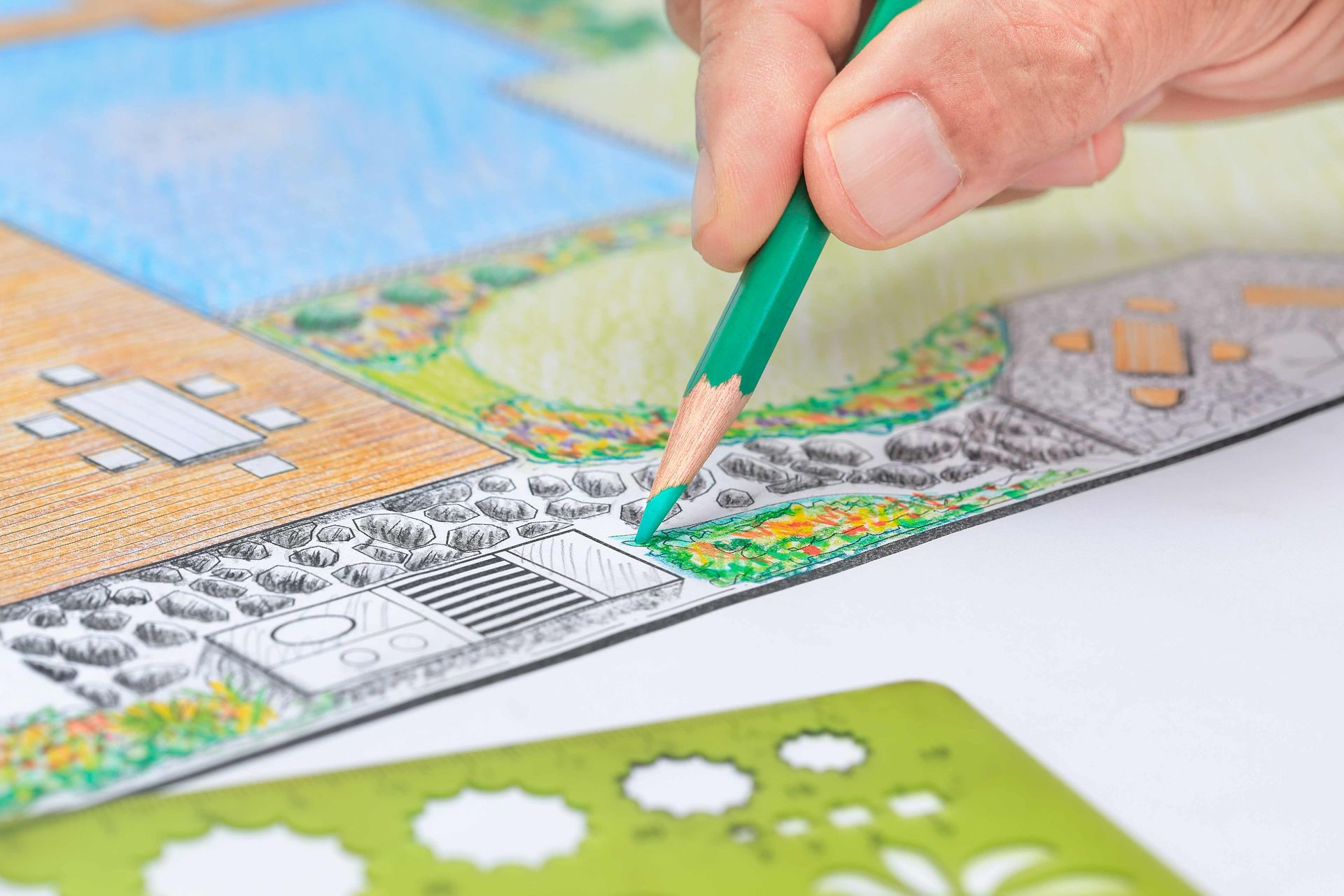 Landscape design plan for a Salem Oregon project