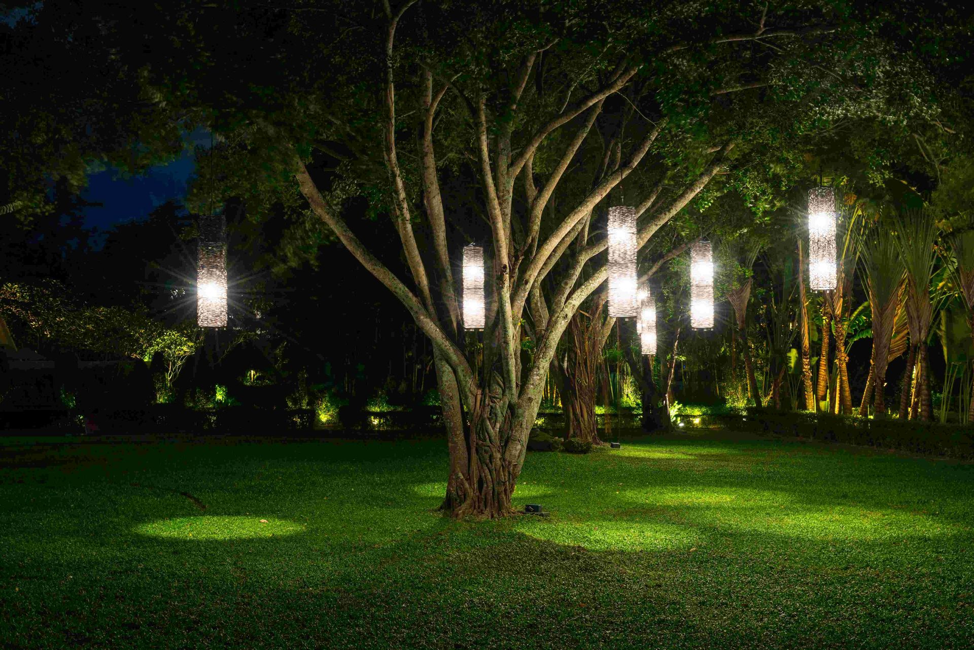 Outdoor landscape lighting in Salem Oregon